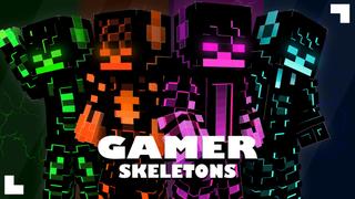 Thumbnail of the Minecraft Bedrock Marketplace product Gamer Skeletons created by Pixelationz Studios.