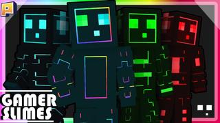Thumbnail of the Minecraft Bedrock Marketplace product Gamer Slimes created by Pixelationz Studios.