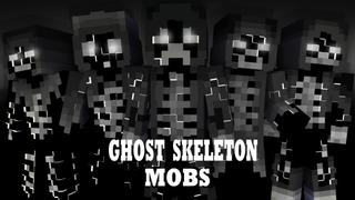 Thumbnail of the Minecraft Bedrock Marketplace product Ghost Skeleton Mobs created by Pixelationz Studios.