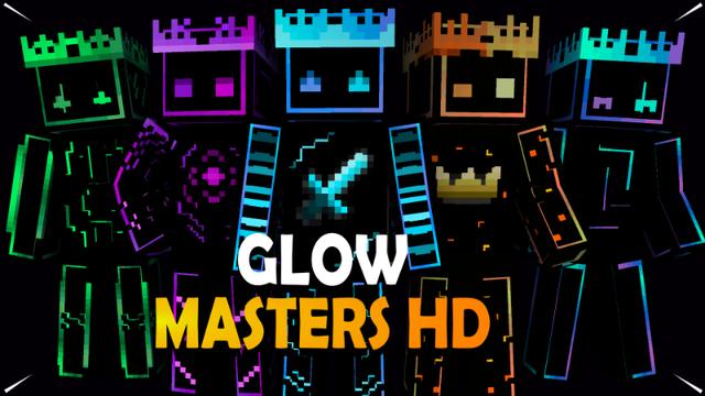 Thumbnail of the Minecraft Bedrock Marketplace product Glow Masters HD created by Pixelationz Studios.
