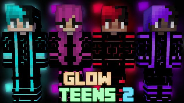 Thumbnail of the Minecraft Bedrock Marketplace product Glow Teens 2 created by Pixelationz Studios.