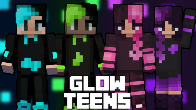 Thumbnail of the Minecraft Bedrock Marketplace product Glow Teens created by Pixelationz Studios.