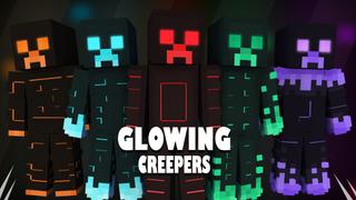 Thumbnail of the Minecraft Bedrock Marketplace product Glowing Creepers created by Pixelationz Studios.