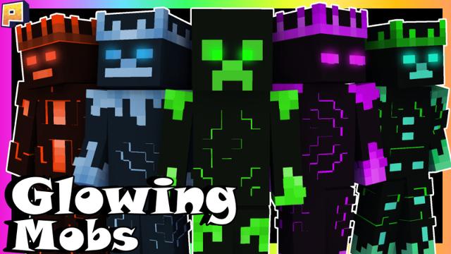 Thumbnail of the Minecraft Bedrock Marketplace product Glowing Mobs created by Pixelationz Studios.