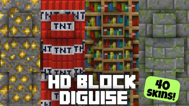 Thumbnail of the Minecraft Bedrock Marketplace product HD Block Disguise created by Pixelationz Studios.
