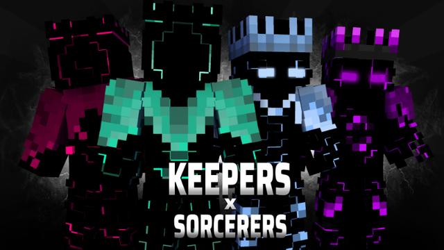 Thumbnail of the Minecraft Bedrock Marketplace product Keepers x Sorcerers created by Pixelationz Studios.