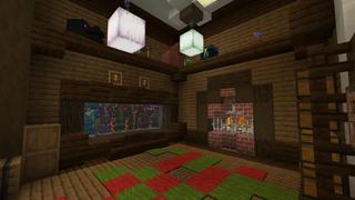Screenshot of the Minecraft Bedrock Marketplace product Mountain Base Bunker created by Pixelationz Studios.