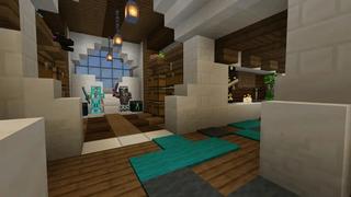 Screenshot of the Minecraft Bedrock Marketplace product Mountain Base Bunker created by Pixelationz Studios.