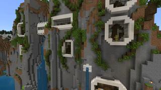 Screenshot of the Minecraft Bedrock Marketplace product Mountain Base Bunker created by Pixelationz Studios.