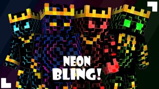 Thumbnail of the Minecraft Bedrock Marketplace product Neon Bling! created by Pixelationz Studios.