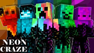 Thumbnail of the Minecraft Bedrock Marketplace product Neon Craze created by Pixelationz Studios.