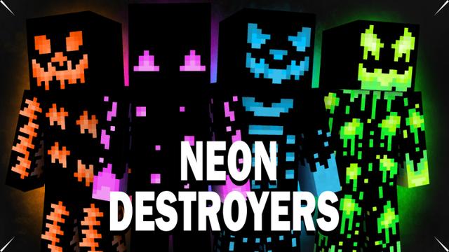 Thumbnail of the Minecraft Bedrock Marketplace product Neon Destroyers created by Pixelationz Studios.