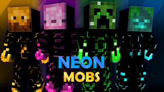 Thumbnail of the Minecraft Bedrock Marketplace product Neon Mobs created by Pixelationz Studios.