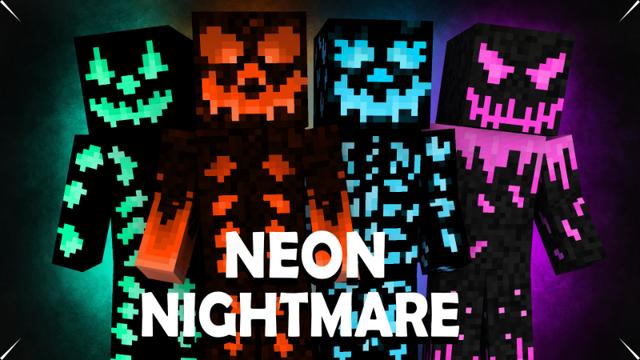 Thumbnail of the Minecraft Bedrock Marketplace product Neon Nightmare created by Pixelationz Studios.
