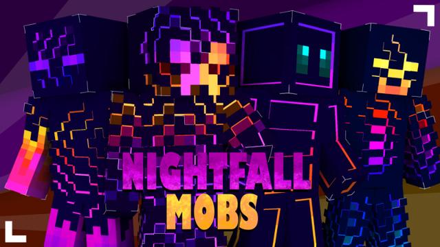 Thumbnail of the Minecraft Bedrock Marketplace product Nightfall Mobs created by Pixelationz Studios.