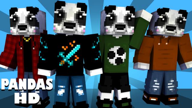 Thumbnail of the Minecraft Bedrock Marketplace product Pandas HD created by Pixelationz Studios.