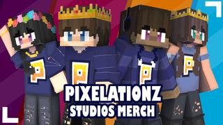 Thumbnail of the Minecraft Bedrock Marketplace product Pixelationz Studios Merch created by Pixelationz Studios.