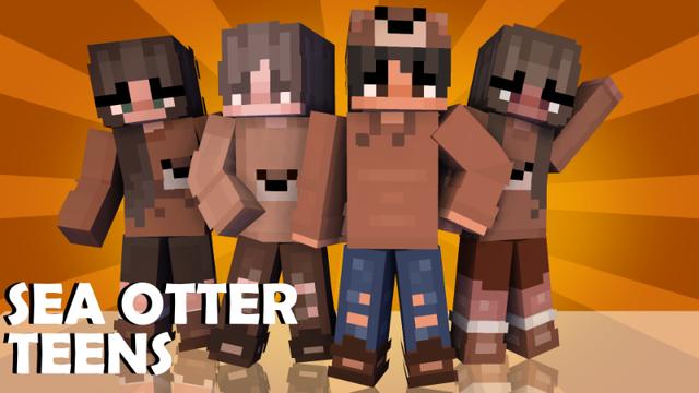 Thumbnail of the Minecraft Bedrock Marketplace product Sea Otter Teens created by Pixelationz Studios.