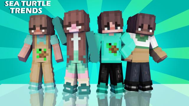 Thumbnail of the Minecraft Bedrock Marketplace product Sea Turtle Trends created by Pixelationz Studios.