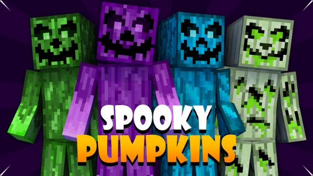 Thumbnail of the Minecraft Bedrock Marketplace product Spooky Pumpkins created by Pixelationz Studios.