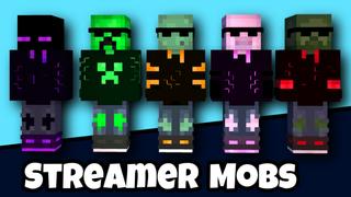 Thumbnail of the Minecraft Bedrock Marketplace product Streamer Mobs created by Pixelationz Studios.