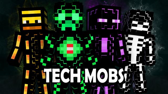 Thumbnail of the Minecraft Bedrock Marketplace product Tech Mobs created by Pixelationz Studios.
