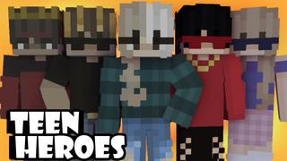 Thumbnail of the Minecraft Bedrock Marketplace product Teen Heroes created by Pixelationz Studios.