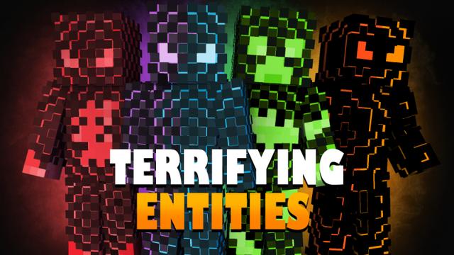 Thumbnail of the Minecraft Bedrock Marketplace product Terrifying Entities created by Pixelationz Studios.