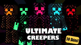 Thumbnail of the Minecraft Bedrock Marketplace product Ultimate Creepers created by Pixelationz Studios.