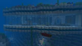 Screenshot of the Minecraft Bedrock Marketplace product Underwater Modern Base created by Pixelationz Studios.