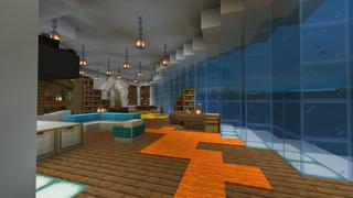 Screenshot of the Minecraft Bedrock Marketplace product Underwater Modern Base created by Pixelationz Studios.