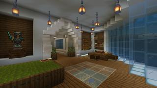 Screenshot of the Minecraft Bedrock Marketplace product Underwater Modern Base created by Pixelationz Studios.