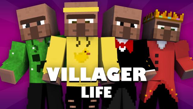 Thumbnail of the Minecraft Bedrock Marketplace product Villager Life created by Pixelationz Studios.