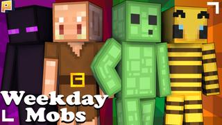 Thumbnail of the Minecraft Bedrock Marketplace product Weekday Mobs created by Pixelationz Studios.
