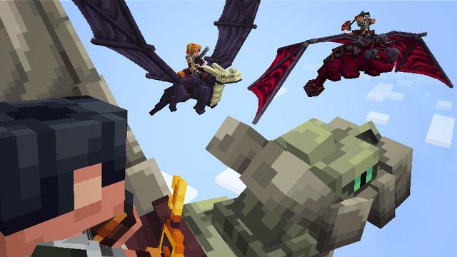 Screenshot of the Minecraft Bedrock Marketplace product Advanced Dragons - DUNGEONS created by Pixelbiester.