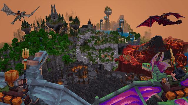 Screenshot of the Minecraft Bedrock Marketplace product Advanced Dragons - DUNGEONS created by Pixelbiester.
