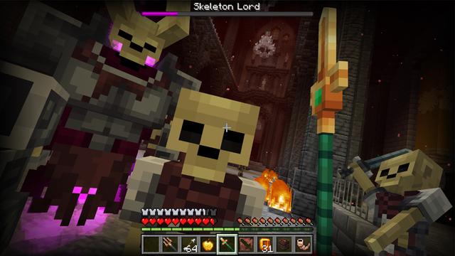 Screenshot of the Minecraft Bedrock Marketplace product Advanced Dragons - DUNGEONS created by Pixelbiester.