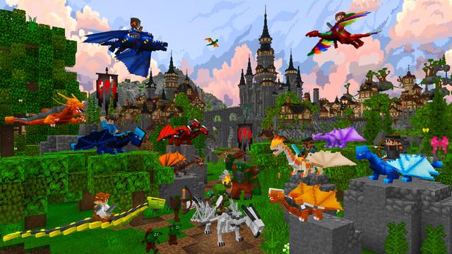 Screenshot of the Minecraft Bedrock Marketplace product Advanced Dragons 2 created by Pixelbiester.