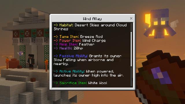 Screenshot of the Minecraft Bedrock Marketplace product Allay Allies Add-On created by Pixelbiester.