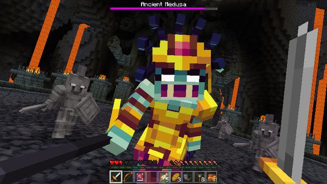 Screenshot of the Minecraft Bedrock Marketplace product Ancient Legends created by Pixelbiester.