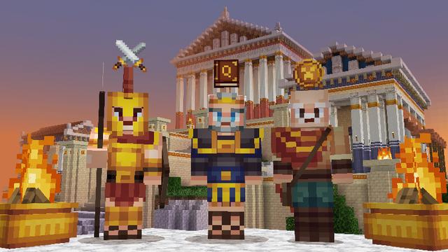 Screenshot of the Minecraft Bedrock Marketplace product Ancient Legends created by Pixelbiester.
