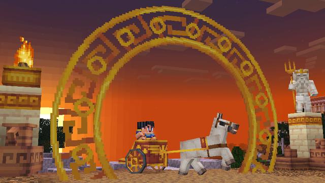 Screenshot of the Minecraft Bedrock Marketplace product Ancient Legends created by Pixelbiester.
