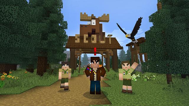 Screenshot of the Minecraft Bedrock Marketplace product Be a Scout! created by Pixelbiester.
