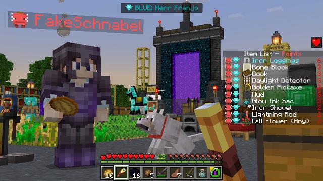 Screenshot of the Minecraft Bedrock Marketplace product BINGO - Item Hunt created by Pixelbiester.