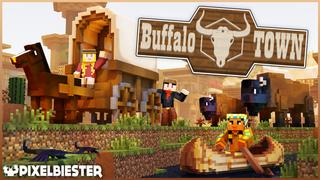 Thumbnail of the Minecraft Bedrock Marketplace product Buffalo Town - Jeu de rôle created by Pixelbiester.