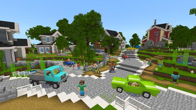 Screenshot of the Minecraft Bedrock Marketplace product Café Corner – Roleplay created by Pixelbiester.
