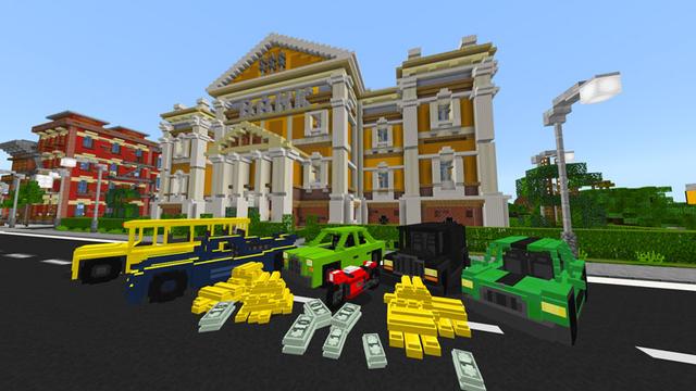 Screenshot of the Minecraft Bedrock Marketplace product Cops and Robbers - Roleplay created by Pixelbiester.