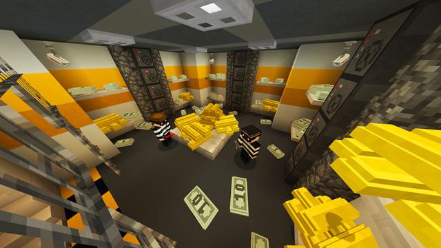 Screenshot of the Minecraft Bedrock Marketplace product Cops and Robbers - Roleplay created by Pixelbiester.