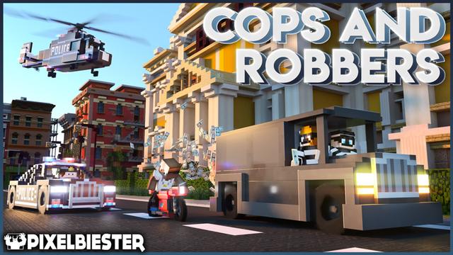 Thumbnail of the Minecraft Bedrock Marketplace product Cops and Robbers - Roleplay created by Pixelbiester.