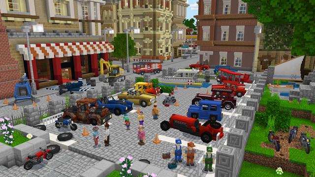 Screenshot of the Minecraft Bedrock Marketplace product Crazy Car Tuning created by Pixelbiester.